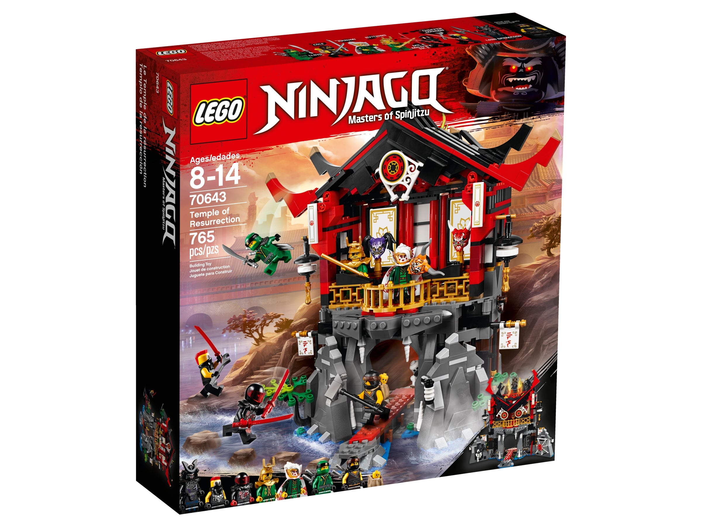 Minifig Figur Maroon Söhne Garmadon Tempel 70643 LEGO Ninjago Chopper Maroni